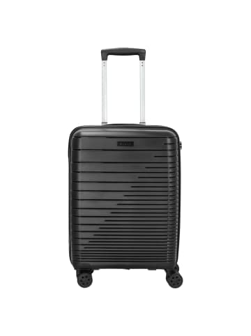 D&N Travel Line 4600 - 4-Rollen-Kabinentrolley S 55 cm (black) in schwarz