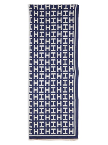 Marie Lund Schal in marine ecru - 0001