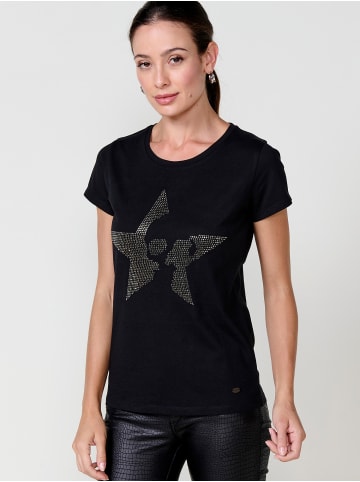 KOROSHI Women short sleeve t-shirt in SCHWARZ