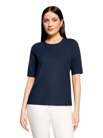 Betty Barclay Strukturshirt mit Rundhalsausschnitt in dunkelblau