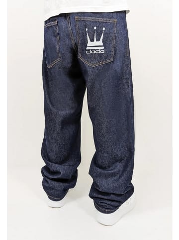DADA Loose Jeans mit Logodruck Minimal Baggy Pants in Blau