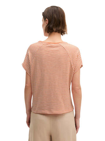 Marc O'Polo Gestreiftes T-Shirt regular in Medium Orange
