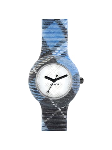 Hip Hop Analoguhr tartan weiss