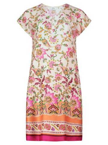 Vera Mont Sommerkleid mit überschnittenen Ärmeln in Pink/Orange