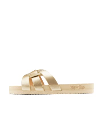 Flip Flop Hausschuh "toscany" in gold