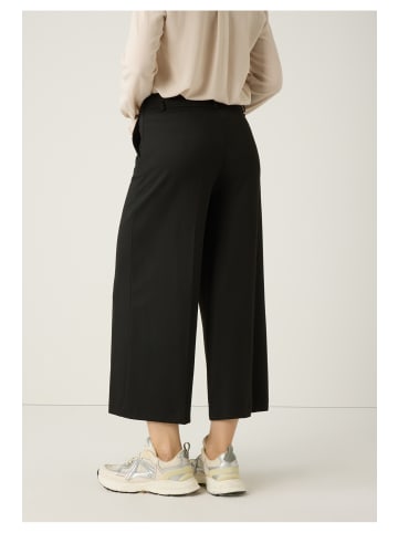 More & More verkürzte Stretch-Hose, weit in black