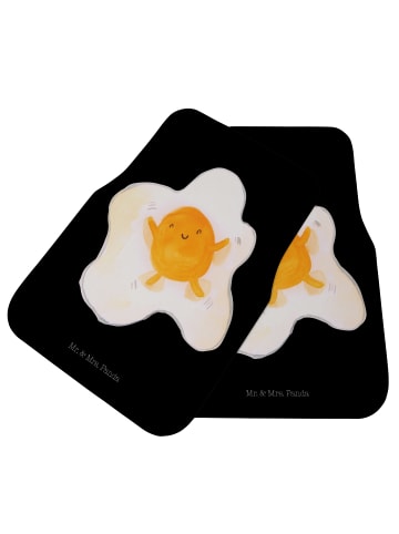 Mr. & Mrs. Panda Automatte Spiegelei Ei ohne Spruch in Schwarz