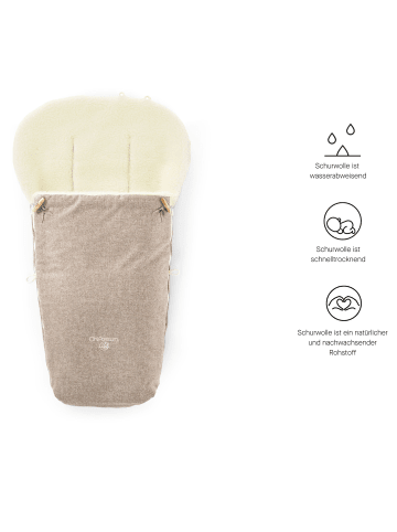 Kinderhaus Blaubär Fußsack Wombat TOP in Beige