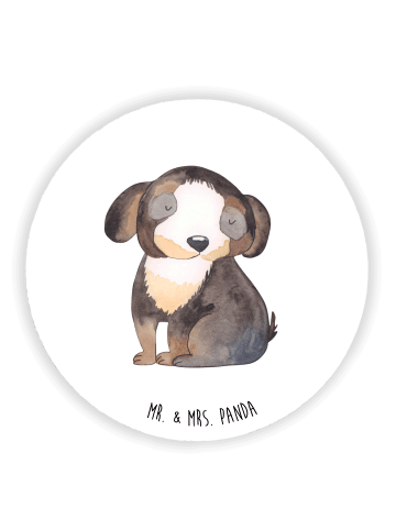 Mr. & Mrs. Panda magnet Hund Entspannen ohne Spruch in Weiß