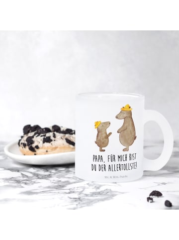 Mr. & Mrs. Panda Tasse Bären mit Hut mit Spruch in Transparent