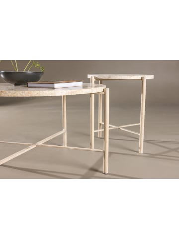 ebuy24 Couchtisch Sandhamn Beige 70 x 70 cm