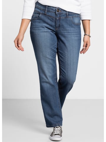 sheego Stretch-Jeans in blue denim