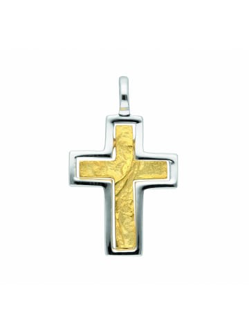 Adeliás Damen & Herren 333 Gold Kreuz Anhänger in gold