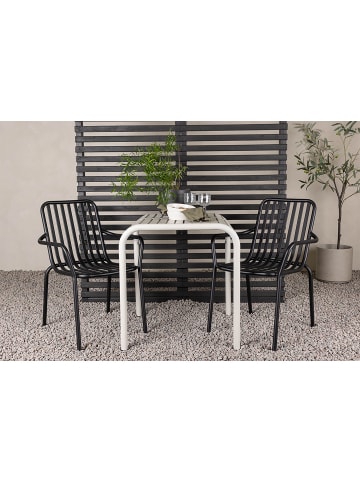 ebuy24 1 x Tisch 2 x Stühle Beige 70 x 70 cm