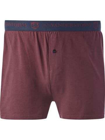 Jan Vanderstorm Boxershort ELIEL in dunkelrot