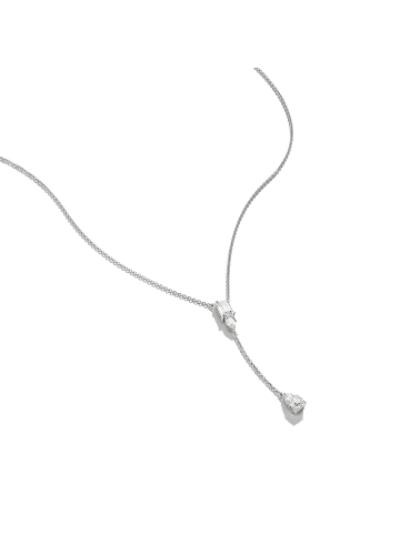 Thomas Sabo Kette Y-Form Mit Weißen Zirkoniasteinen Bold Elegance in silber, weiß