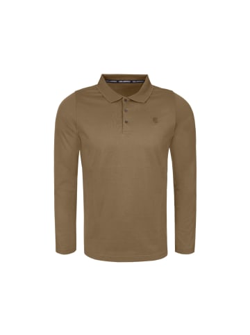 Karl Lagerfeld Langarm-Poloshirt 745000 in braun