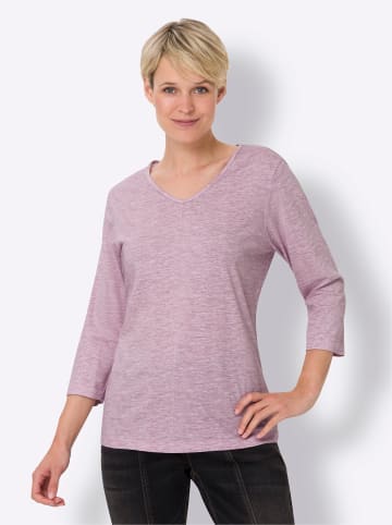 Sieh an! 3/4-Arm-Shirt in mauve-meliert
