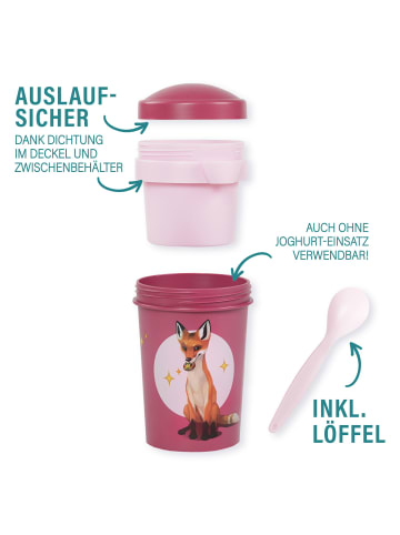 Stoneline Die Schule der Magischen Tiere Müslibecher To Go | 540 ml | rPET in Rot