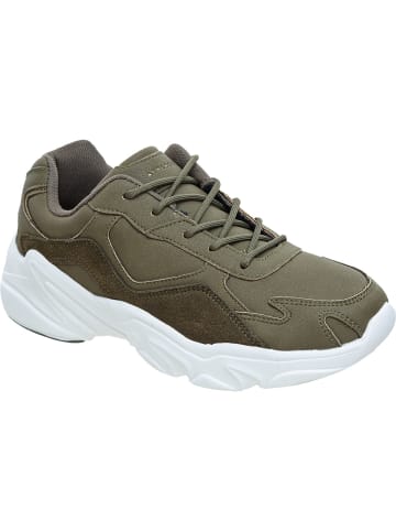 Athlecia Sneaker CHUNKY Leather Trainers in 3121 Olive