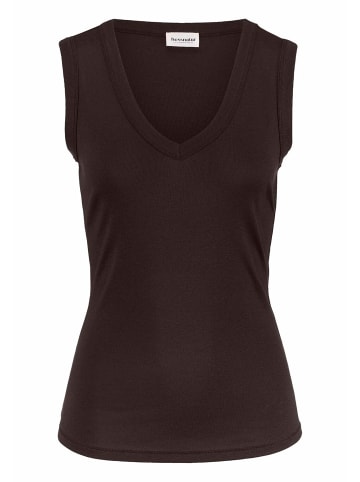 Hessnatur Softrib Top in kakao braun
