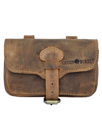 Greenburry Vintage Military Gürteltasche Leder 16 cm in save brown