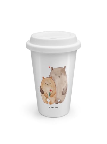 Mr. & Mrs. Panda To Go Becher Bären Liebe ohne Spruch in Weiß