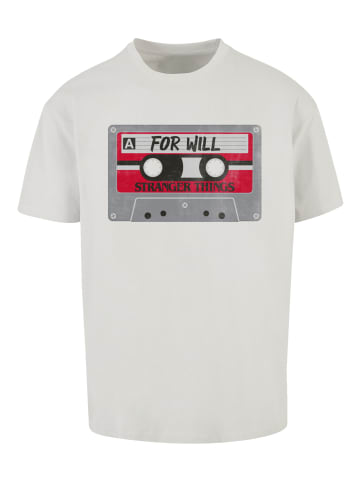 F4NT4STIC Oversize T-Shirt Stranger Things Cassette For Will in lightasphalt