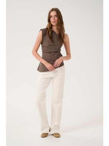 My Essential Wardrobe Ärmellose Bluse SoraMW Slim fit in Major Brown