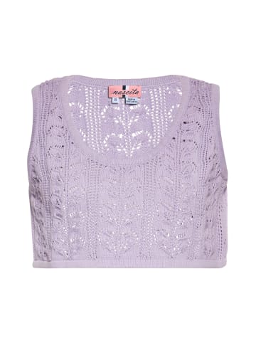 Swirly Crop-Top in Lavendel