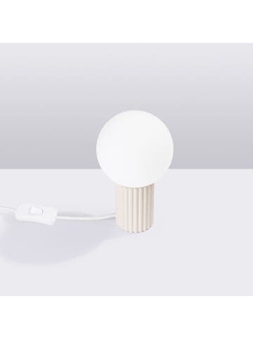 Nice Lamps Tischlampe ORBITAL 1 beige H 19 cm