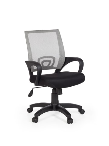 KADIMA DESIGN ARDA Jugendstuhl - Ergonomischer Bürostuhl mit Wippmechanik in Grau