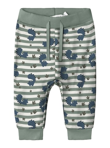 name it Baby Sweatpants "Dino" in Grün