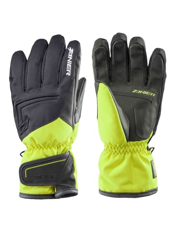 Zanier GTX  Ski-Handschuhe Gore-Tex Membran in Lime-Schwarz