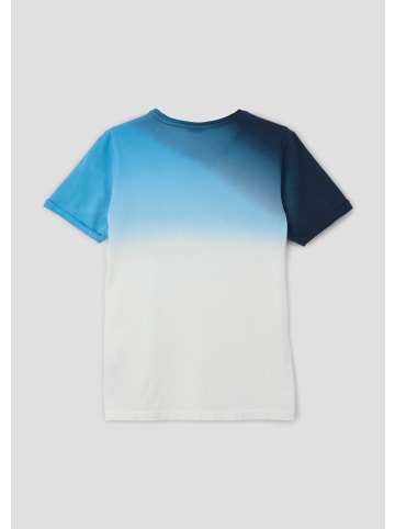 s.Oliver T-Shirt kurzarm in Blau-weiß