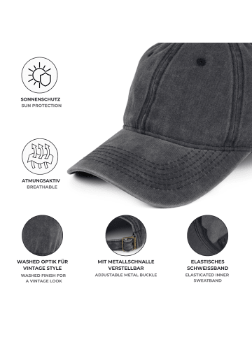 styleBREAKER Vintage Baseball Cap in Grün