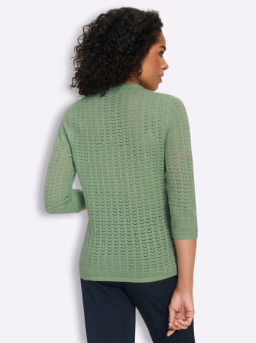 Sieh an! 3/4-Arm-Pullover in eucalyptus