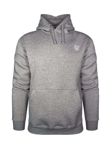 SikSilk Kapuzenpullover Essentials in Grey Marl