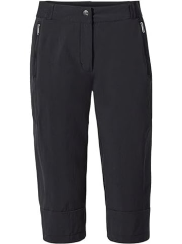 Vaude Outdoorhose Wo Farley Stretch Capri III in Schwarz