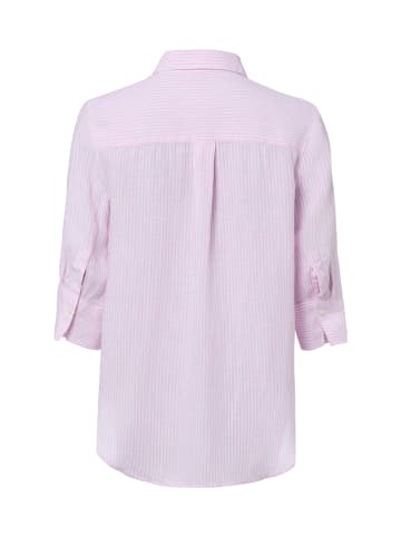 Marie Lund Leinenbluse Rihab in indigo - 0055