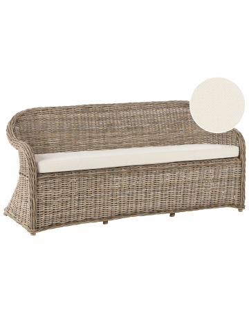 Beliani Gartenbank SUSUA in /Weiß - (W) 189 x (H) 87 x (L) 66 cm