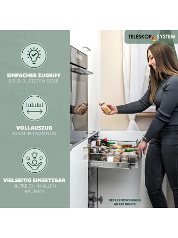 bremermann Teleskopschublade ca. 45,5-47 x 14 x 44 cm (B/H/T)