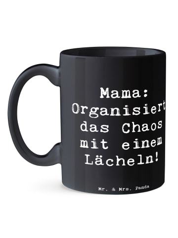 Mr. & Mrs. Panda Tasse Spruch Mama Ordnung mit Spruch in Schwarz
