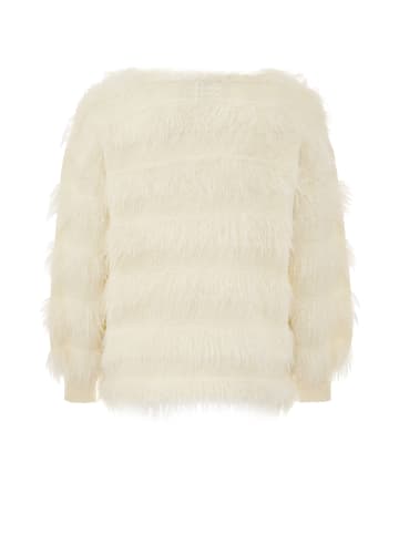 caspio Damen Strickpullover in Wollweiss