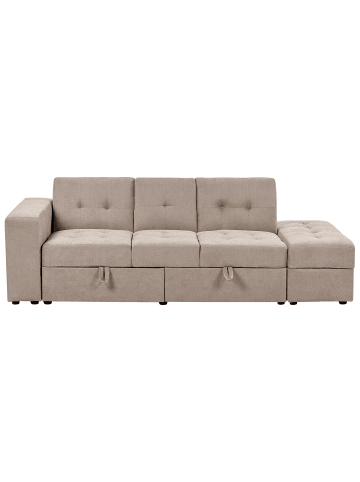 Beliani 3-Sitzer Sofa FALSTER in Braun - (W) 210 x (H) 75 x (L) 94 cm