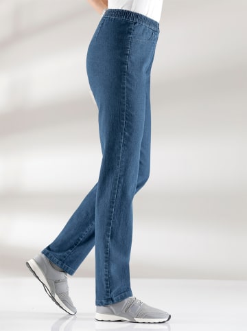 Sieh an! Schlupfjeans in blue-bleached