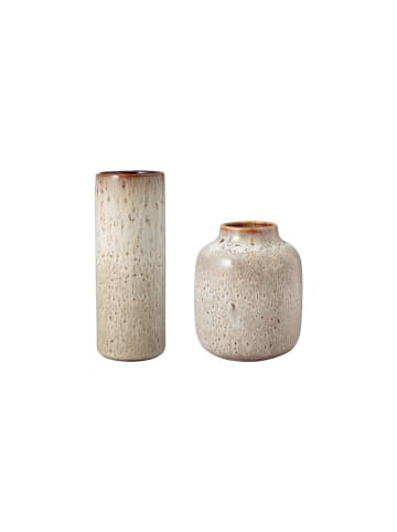 like. by Villeroy & Boch 2er Set Vasen Lave Home in 15,5 cm + 20 cm in beige