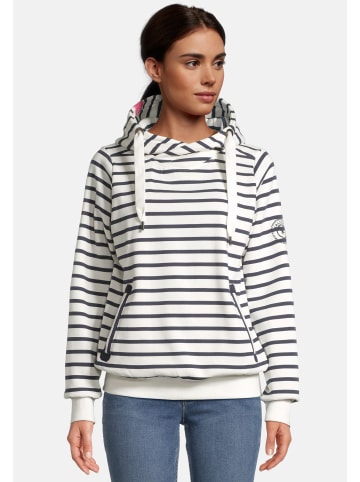 Salzhaut Hoodie SÜNN - RINGEL Navy Offwhite