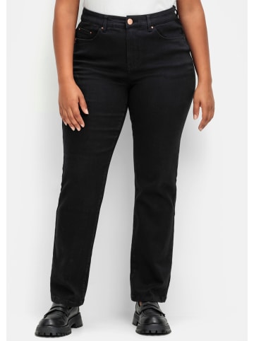 sheego Jeans in black denim