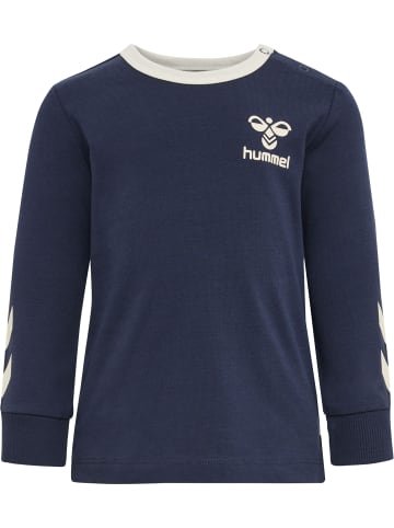Hummel Druckknopf T-Shirt Hmlmaule Lebensstil Jungen in BLACK IRIS